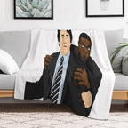 Rush Hour Jackie Chan Chris Tucker Shrink-resistant Throw Blanket