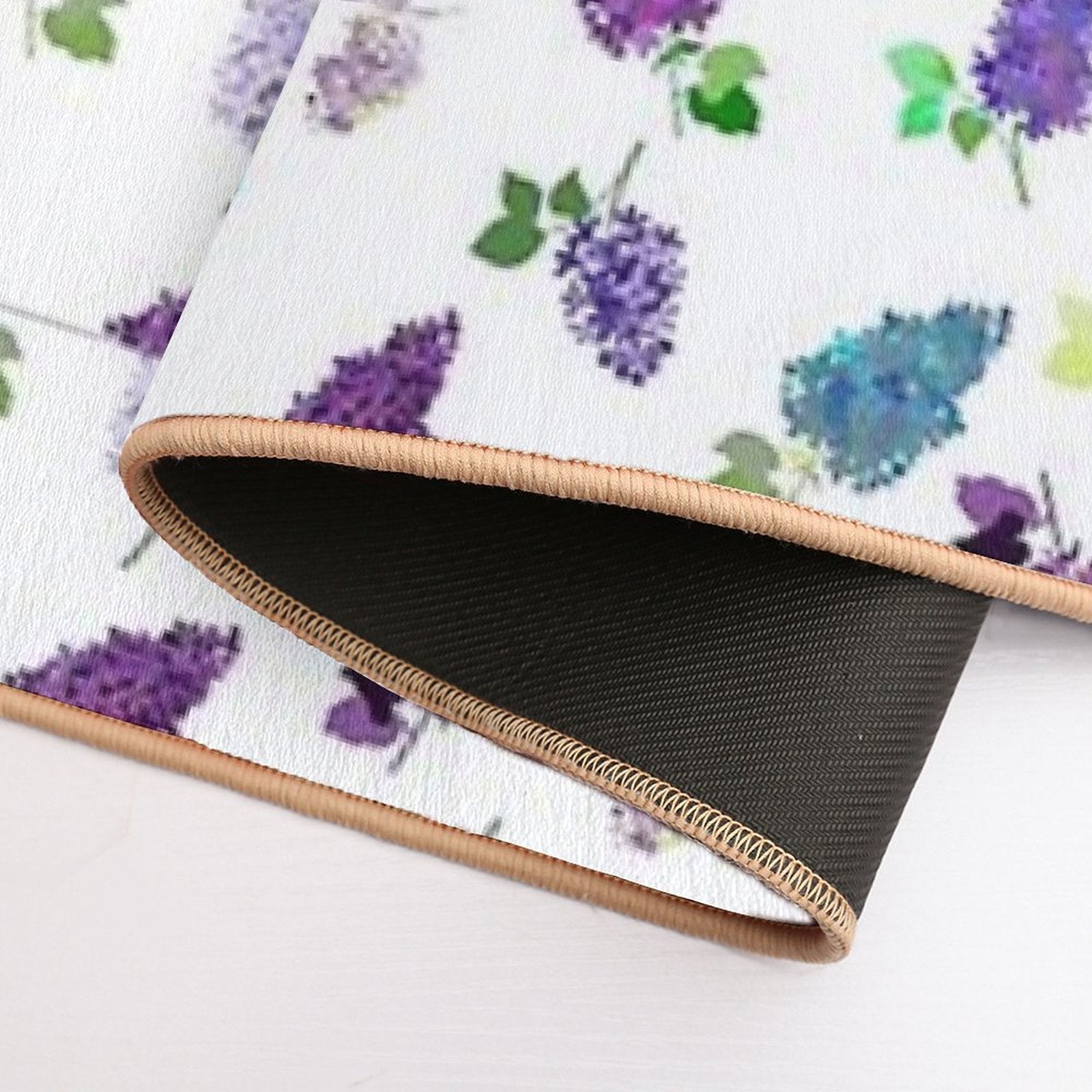 Lilac Flowers  Stain-Proof Bath Mat