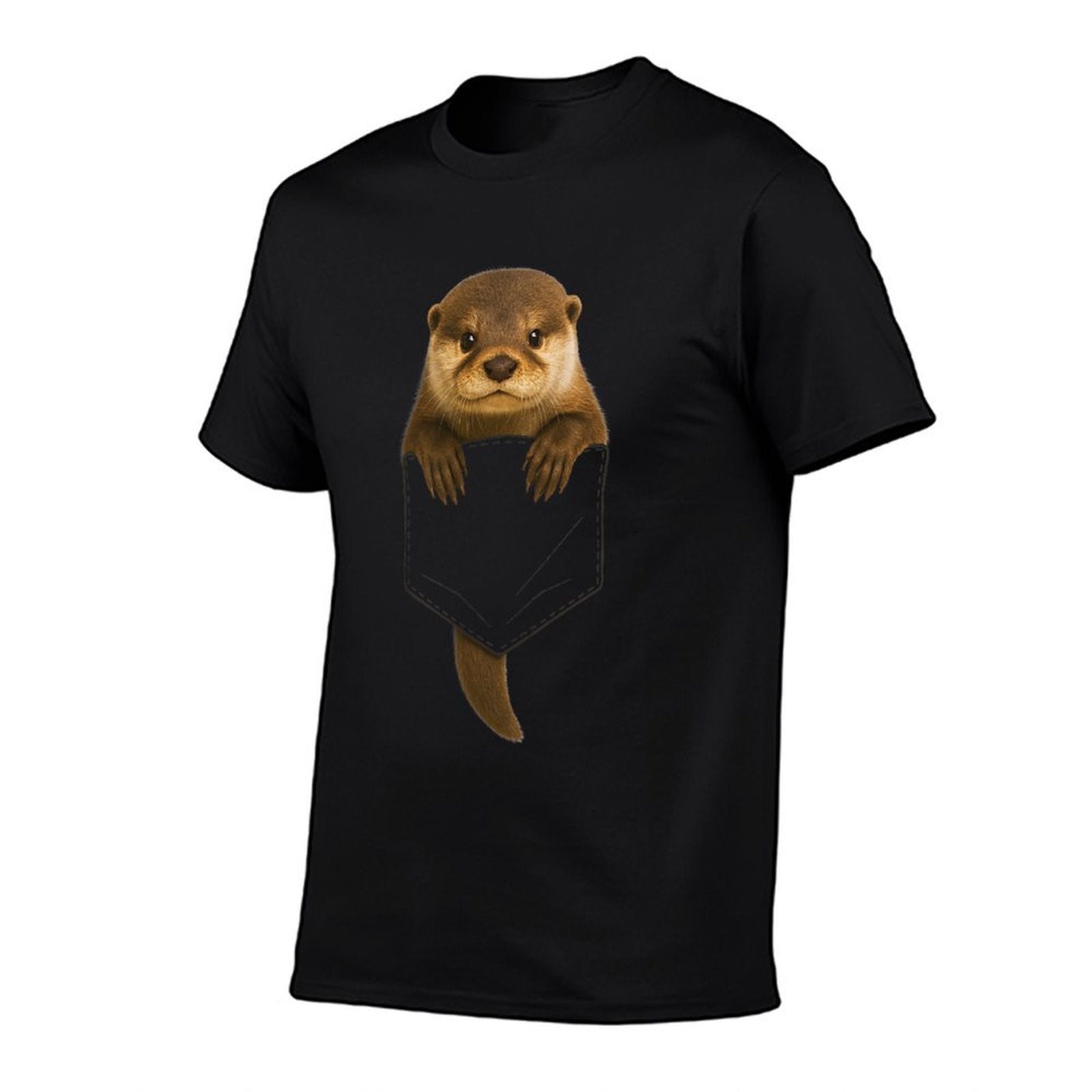Cute Otter Pocket Funny Gifts For Men Women Kid Otter Lovers  Odor-resistant T-Shirt