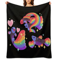 Rainbow Guppy 5 Gift-ready Throw Blanket