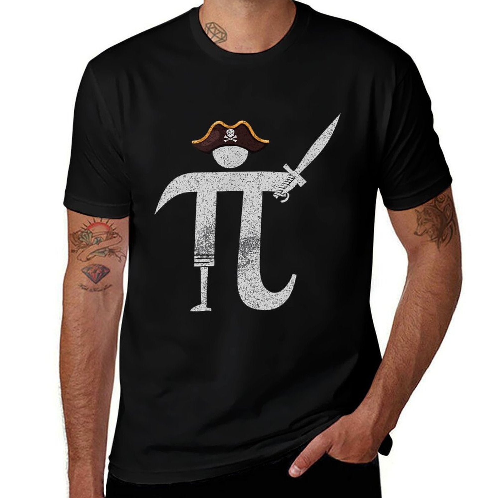 Funny Pi Day Pi Rate  Science  Math Teacher Happy Pi Day  Classic T-Shirt