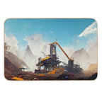 Satisfactory Game - Artwork  Slip-Resistant Bath Mat
