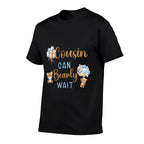 Cousin Can Bearly Wait Gender Neutral Baby Shower Matching  Versatile T-Shirt
