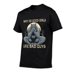 Why Do Good Girls Like Bad Guys Cringe Werewolf Wolf Meme  High-quality Stitching T-Shirt
