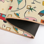 Vintage Kitsch Pearl #midcentury  Easy To Clean Bath Mat