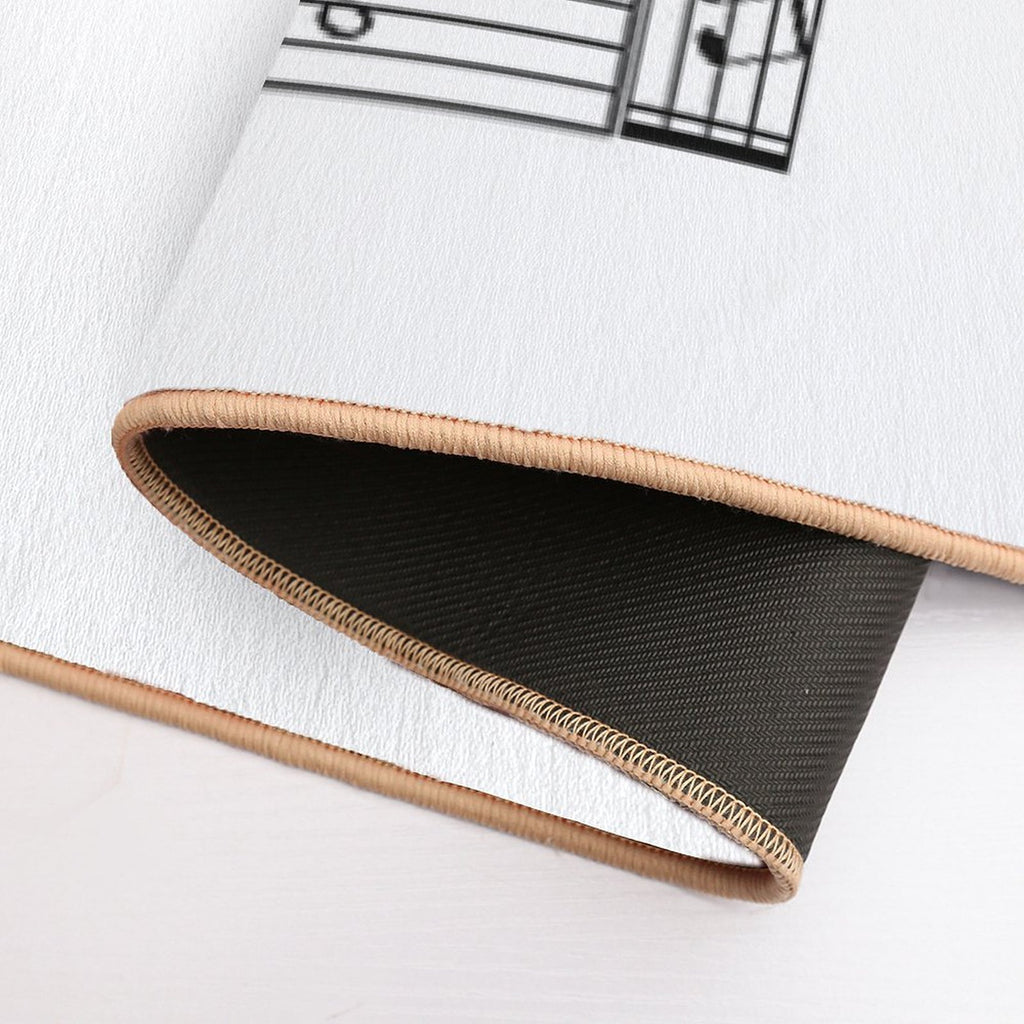 Tom Waits Photos Collage with Music Sheet  Anti-Trip Bath Mat