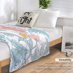 Rococo Botanical Wrinkle-free Throw Blanket