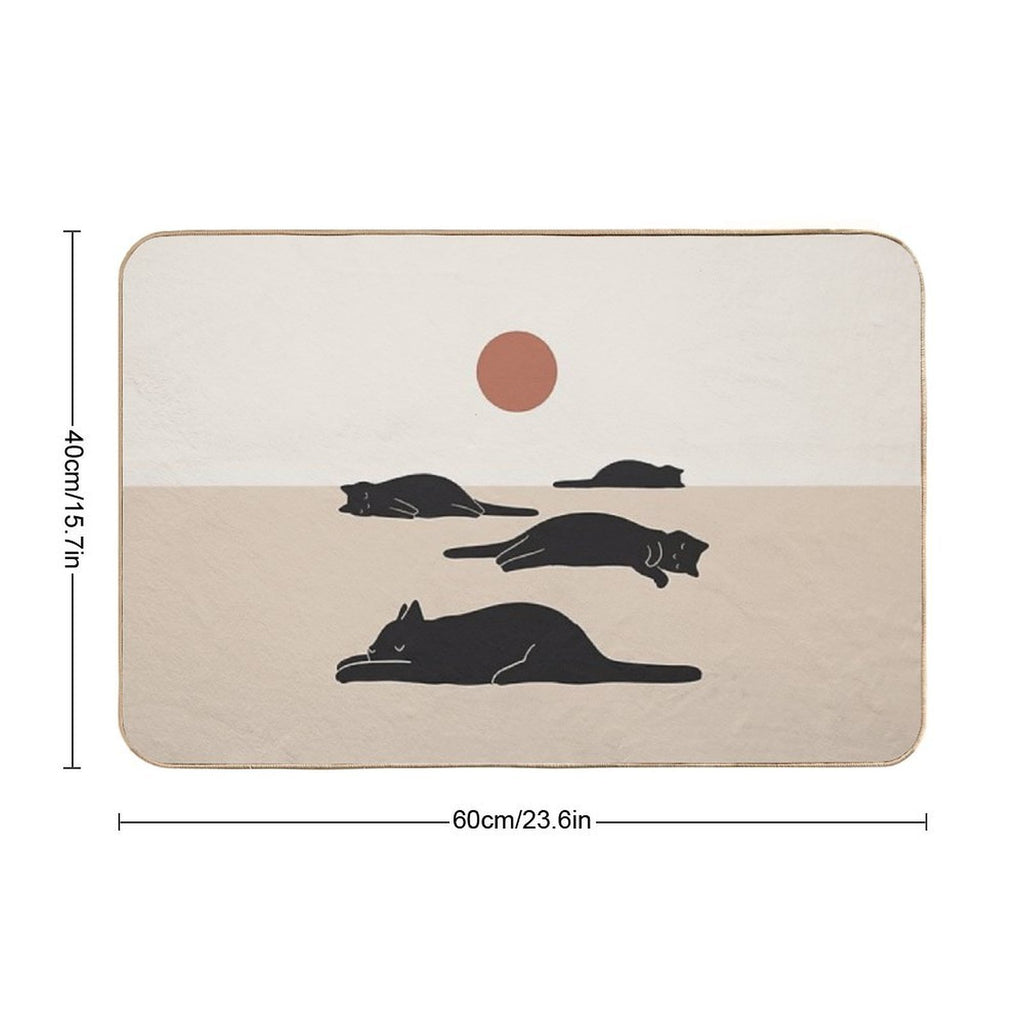 Cat Landscape 69  Rapid-Drying Bath Mat