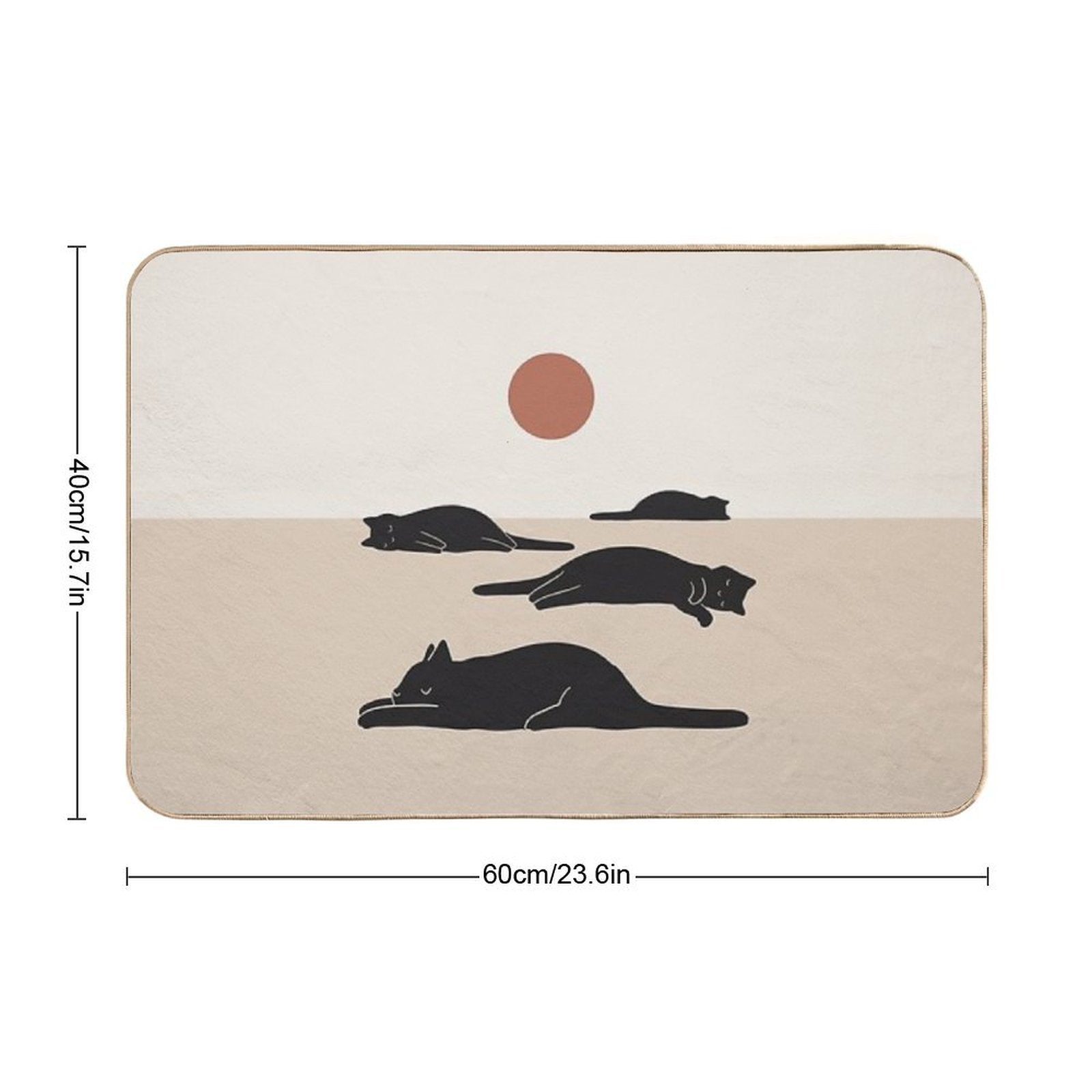 Cat Landscape 69  Rapid-Drying Bath Mat