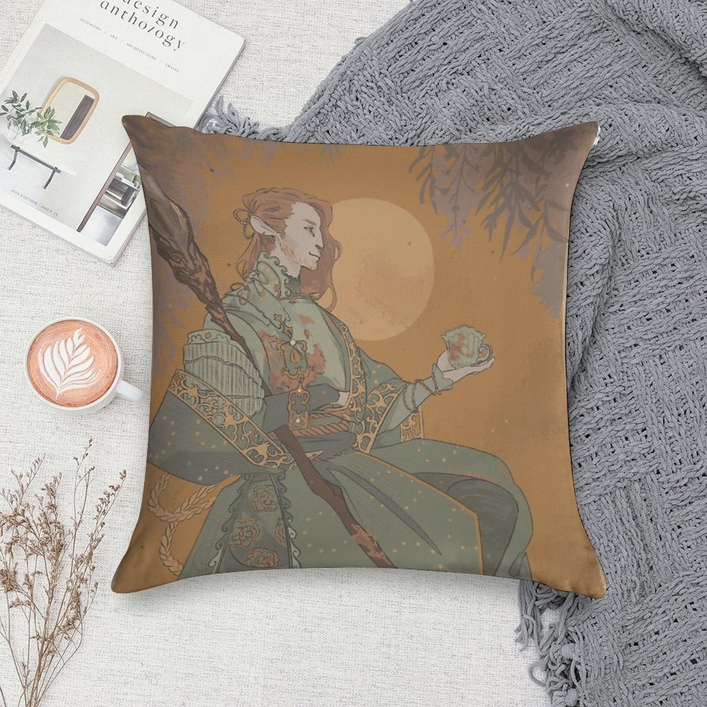 Caduceus 01 Soft Bedroom Essential Throw Pillow