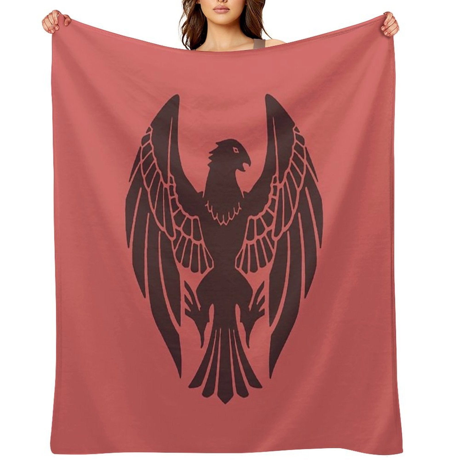 Fire Emblem™ Three Houses - Black Eagles Emblem [Colored] Plush Throw Blanket