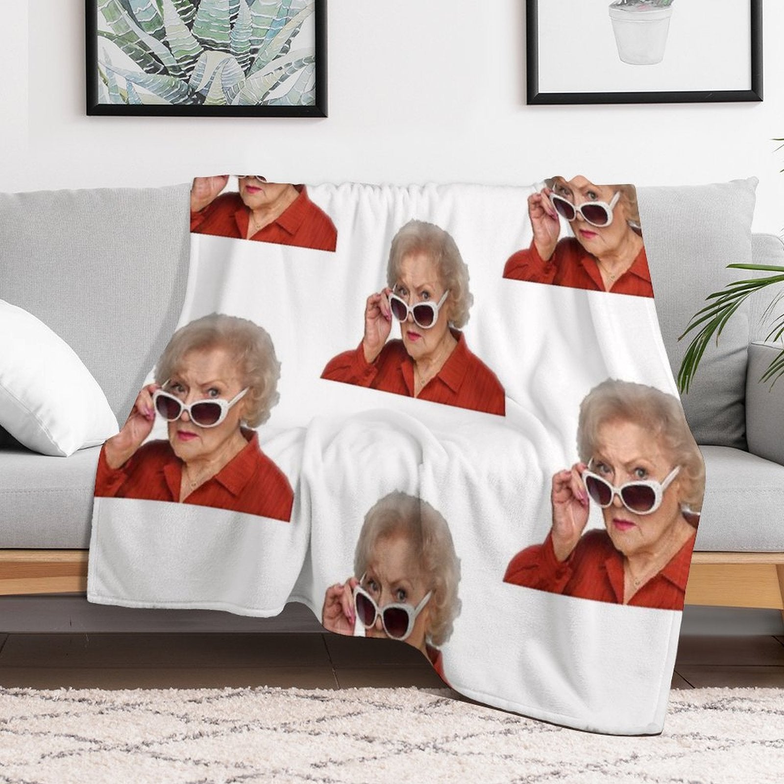 Betty White Durable Throw Blanket