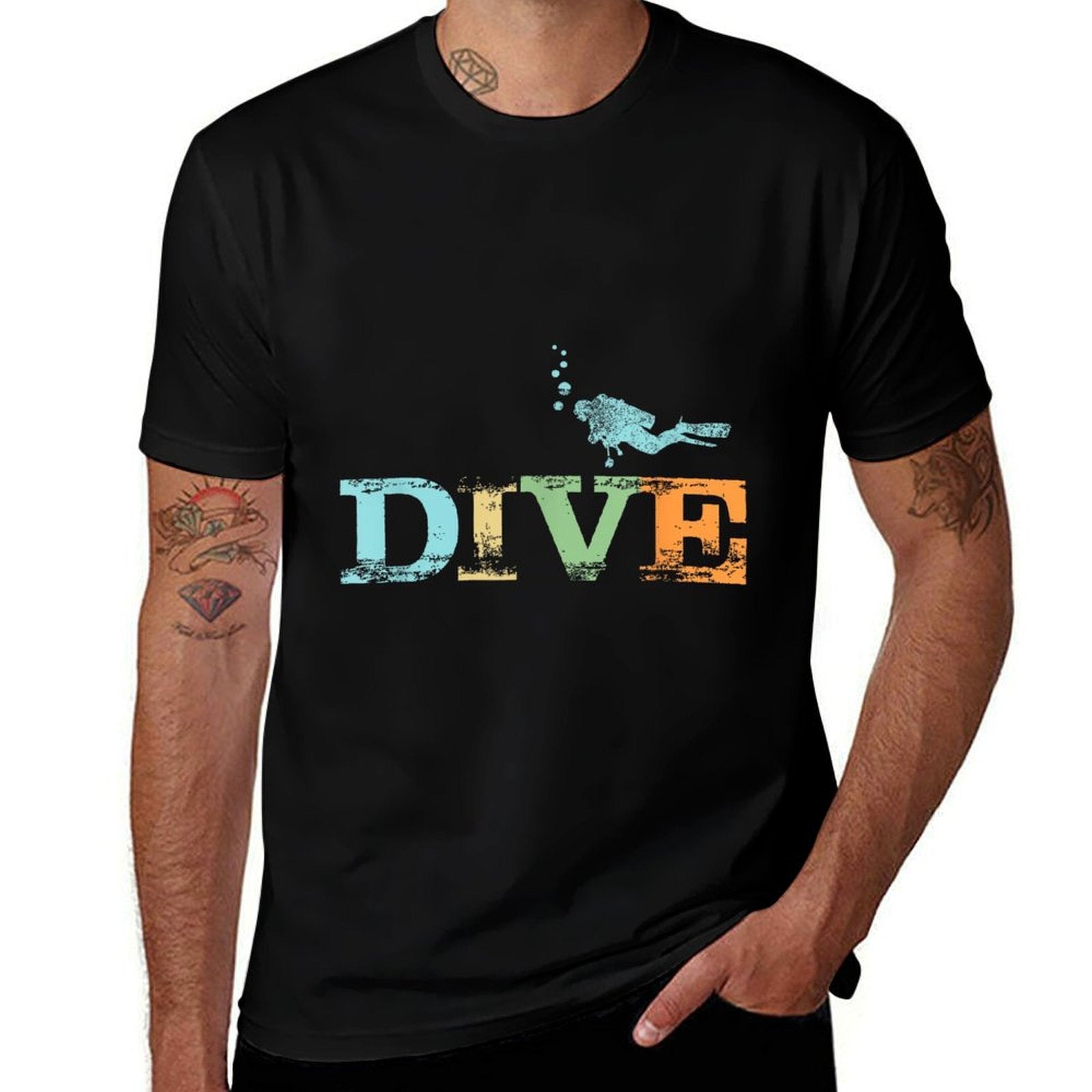 Scuba Diving T Shirt Funny Dive Lovers Gift  Fade-proof Color T-Shirt