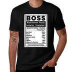 Funny Bosss Day Nutritional Facts Employee Appreciation  Summer-ready Fabric T-Shirt