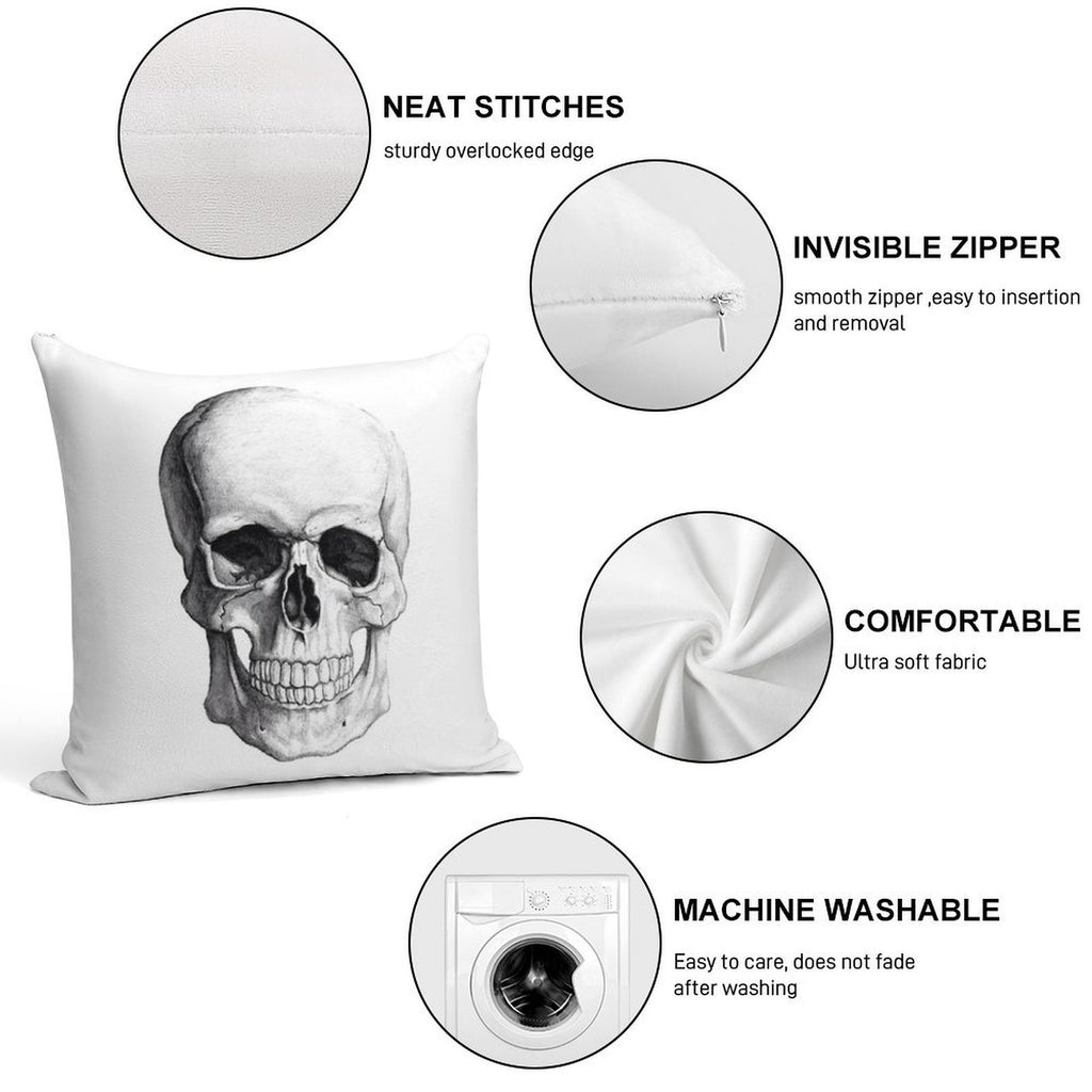 Skull Soft Easy Maintenance Throw Pillow