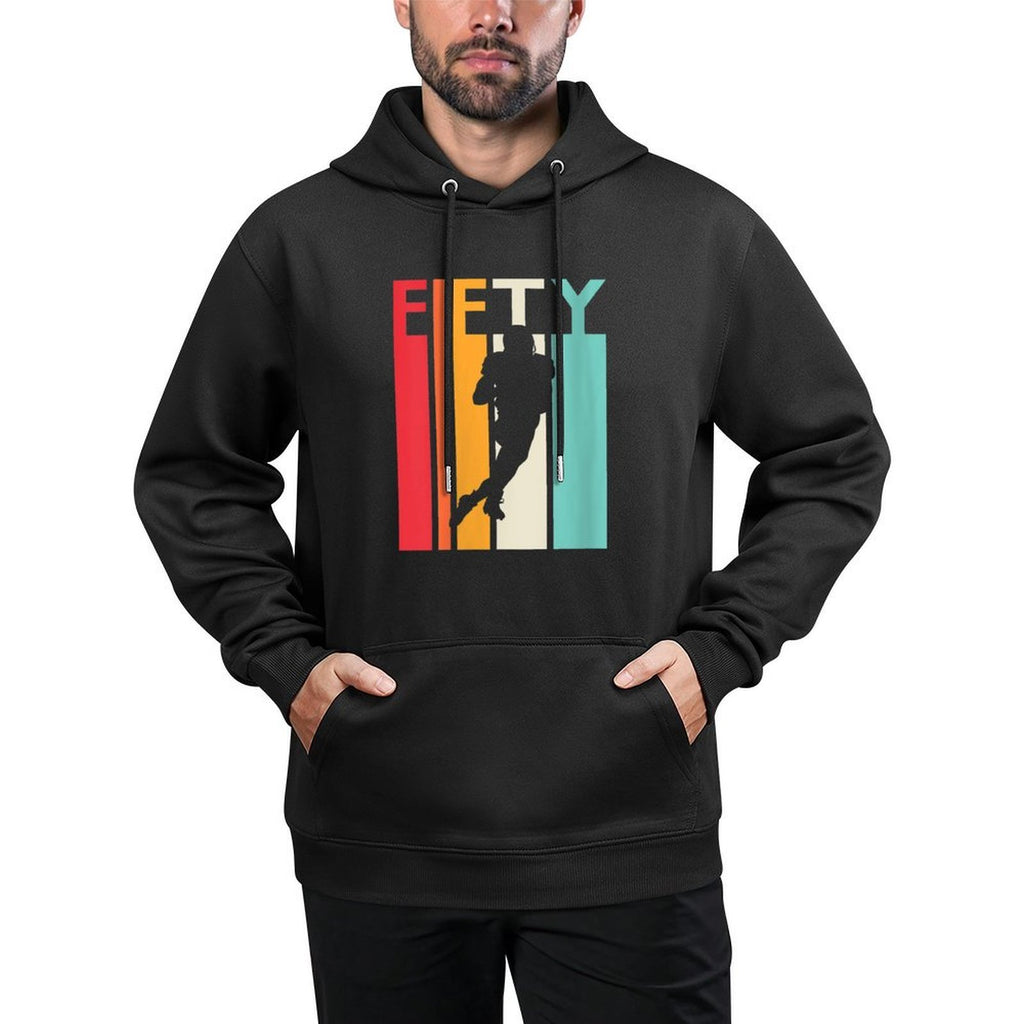Womens 50th Birthday Gift Vintage Football for 50 Year Old Easy Care Hoodie