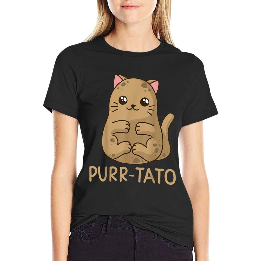 Purrtato Cat Potato Cat Lover Idaho Potatoes  Eco-friendly Material T-Shirt
