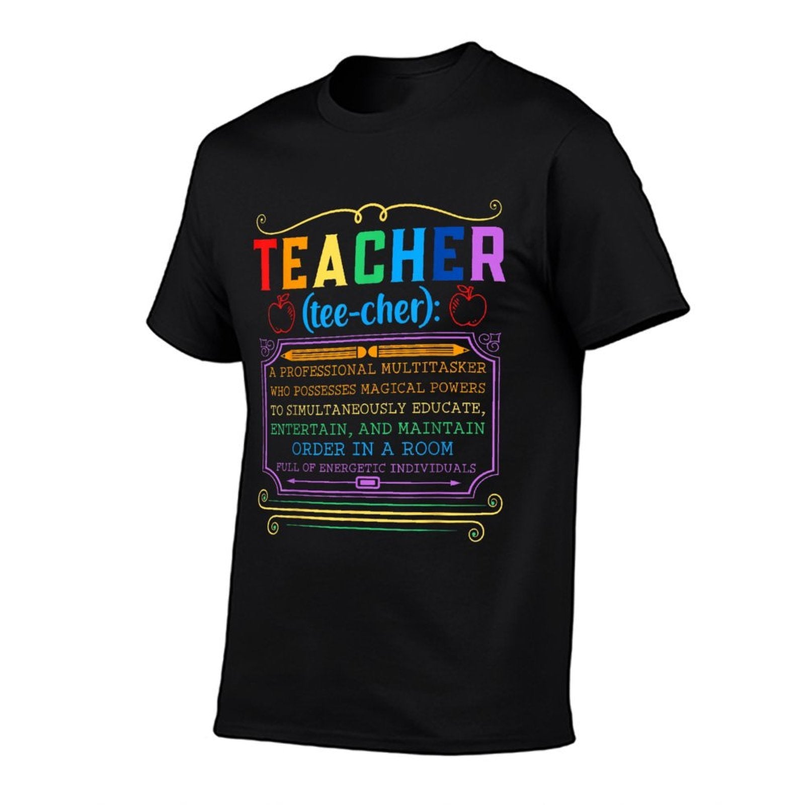Teacher Definition - Funny Teaching School Teacher  Cotton T-Shirt