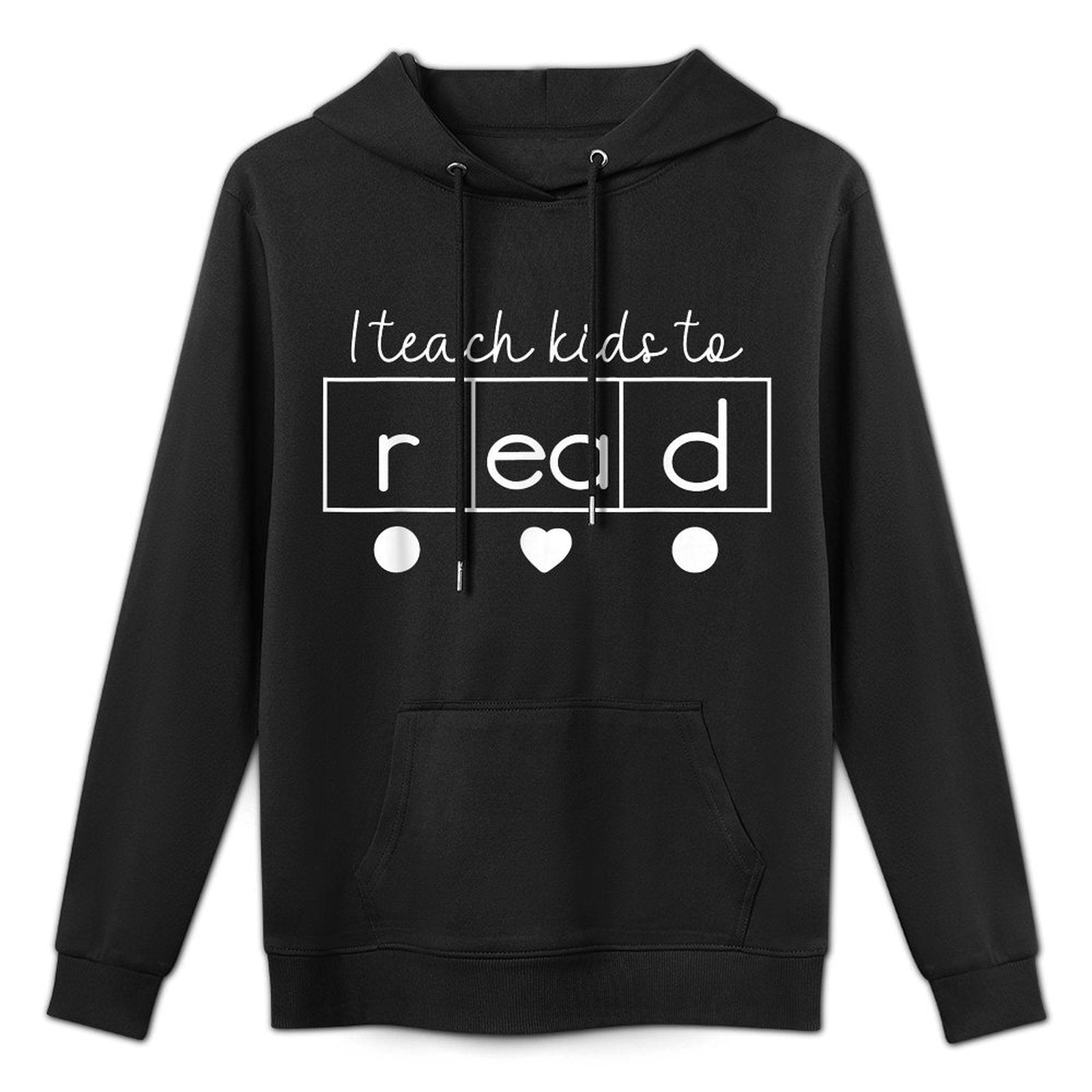 I Teach Kids to Read Science of Reading Funny Men Women Kids Unisex Design Hoodie