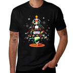 Art Christmas Tree Decor Art Teacher Ugly Artist Xmas Pajama  Fade-proof Color T-Shirt