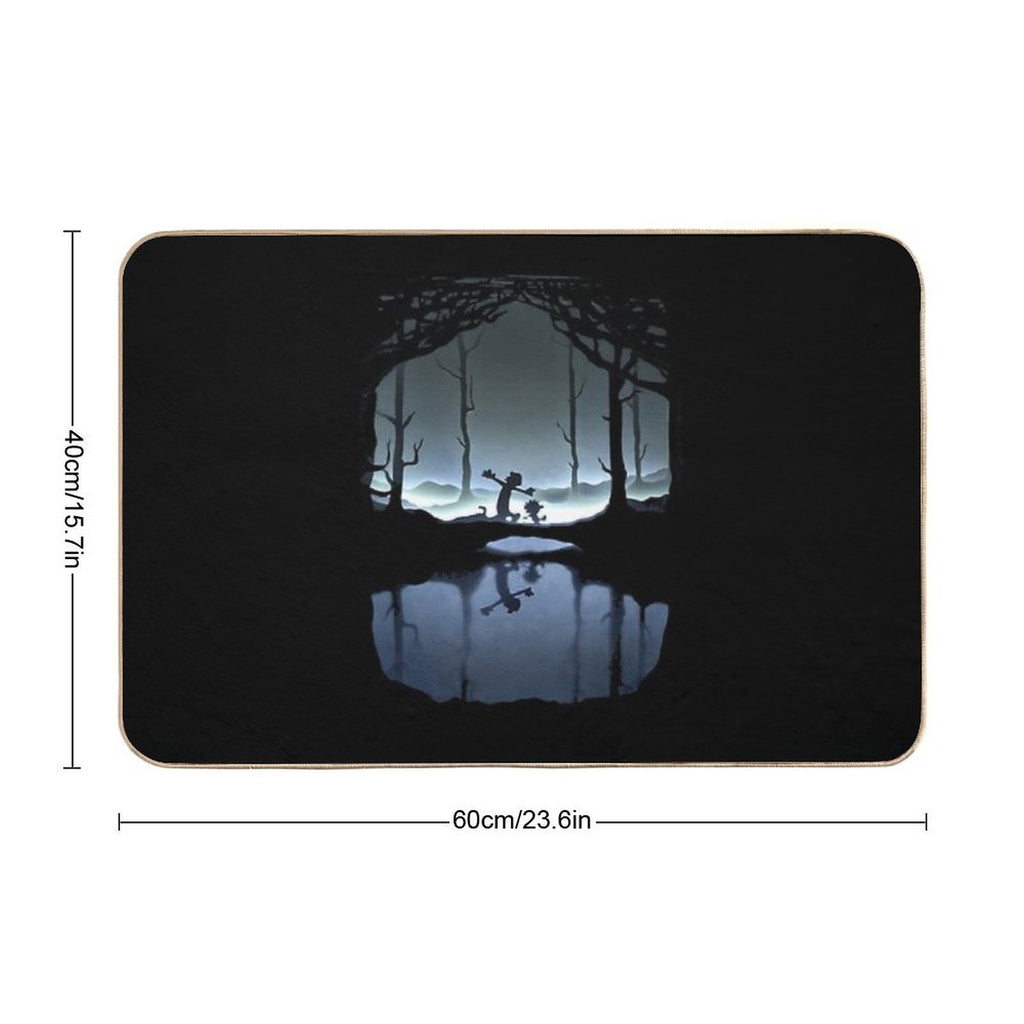 Calvin And Hobbs Vintage  Pet-Safe Bath Mat