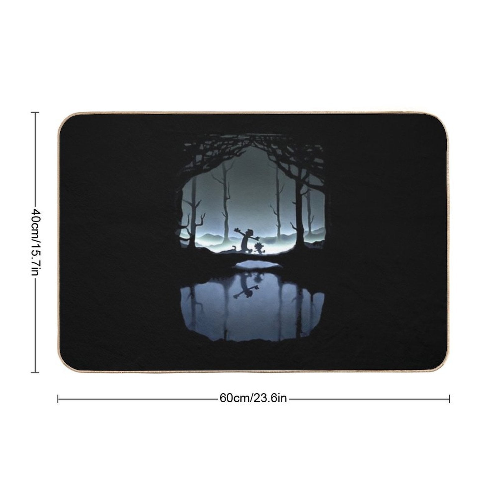 Calvin And Hobbs Vintage  Pet-Safe Bath Mat