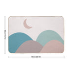 Modern Minimalist Aesthetic Landscape - Neutral 03  Anti-Trip Bath Mat