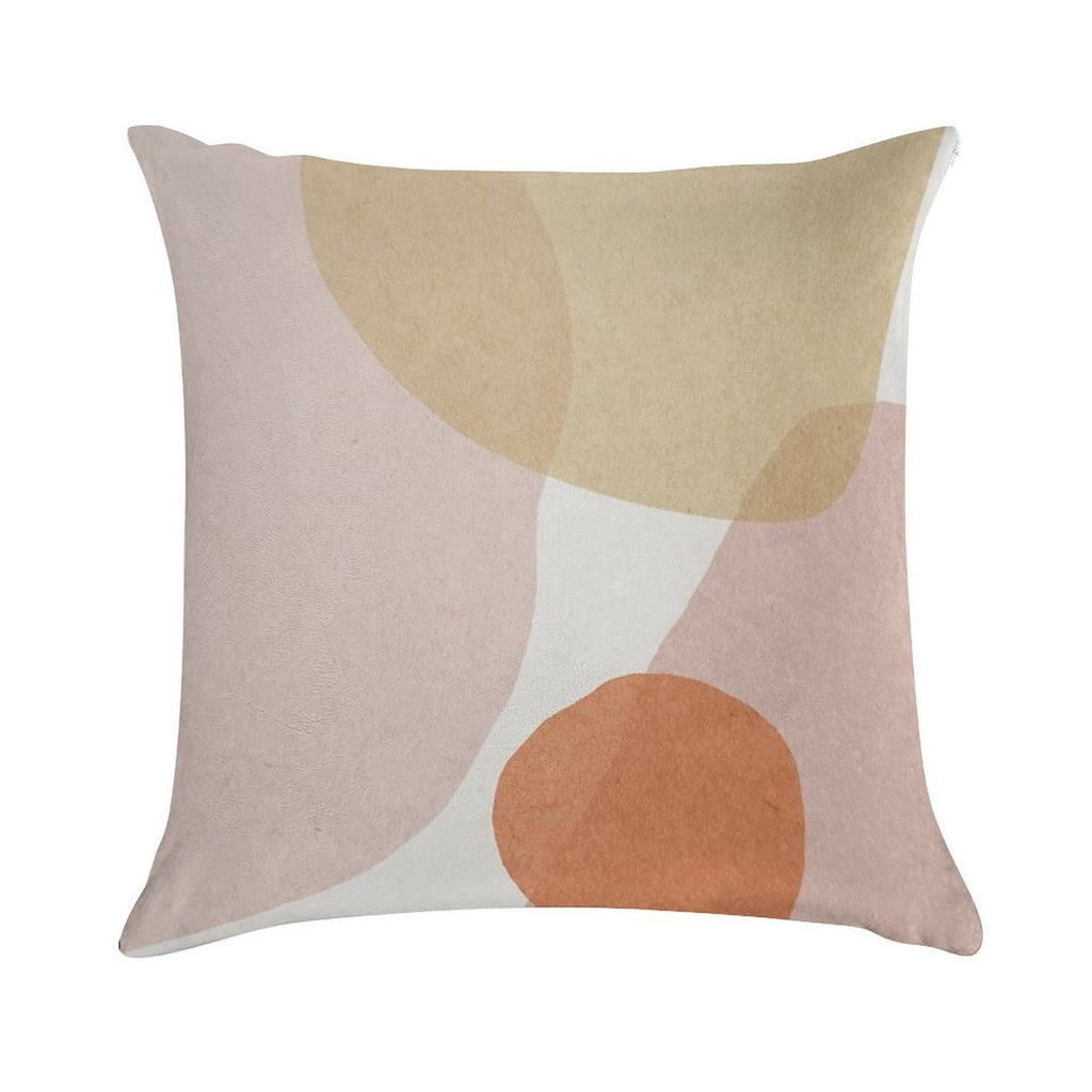 Abstract Art Mid Century Art Soft Reinforced Edging Throw Pillow