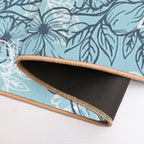 Floral Surface Pattern  Stain-Proof Bath Mat