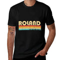 ROLAND Surname Funny Retro Vintage 80s 90s Birthday Reunion  Slim-fit Cut T-Shirt