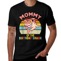Mommy of The Shark Birthday Mom Matching Family  Soft T-Shirt