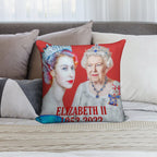 Elizabeth II Platinum Jubilee Soft Multiple Sizes Throw Pillow