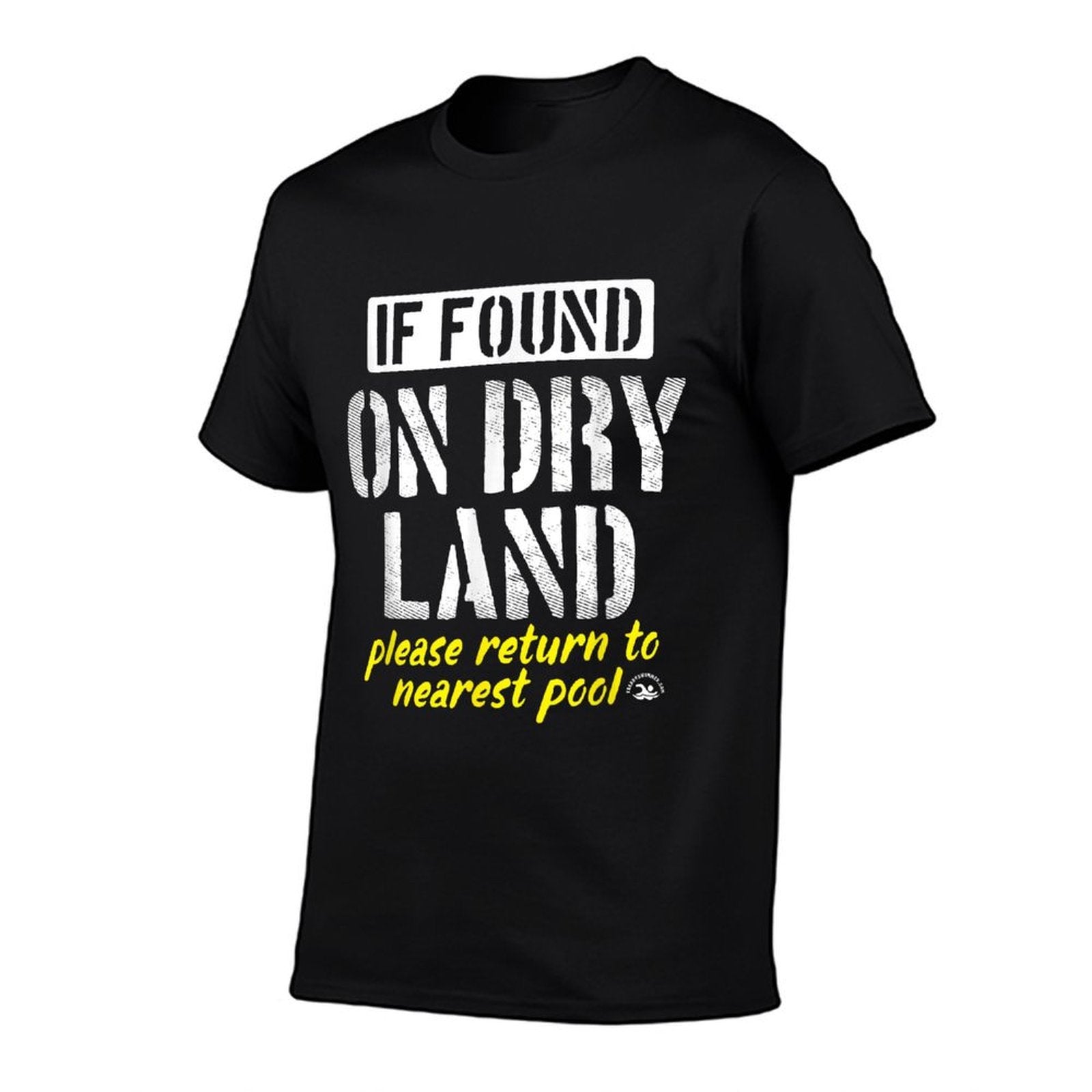 Found On Dry Land Please Return To Pool Funny Swim  Affordable Price T-Shirt