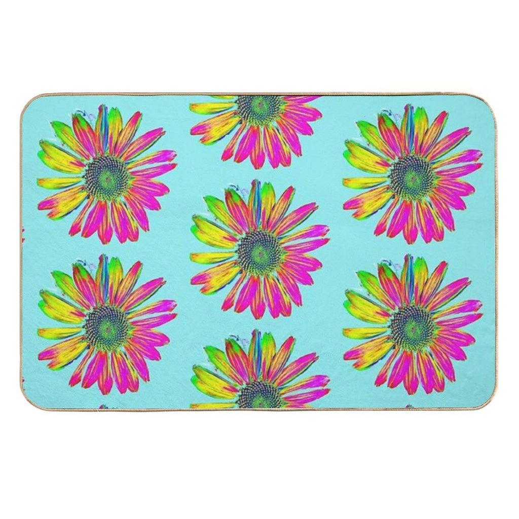 Fancy George Flower of TeamBob  Slip-Resistant Bath Mat