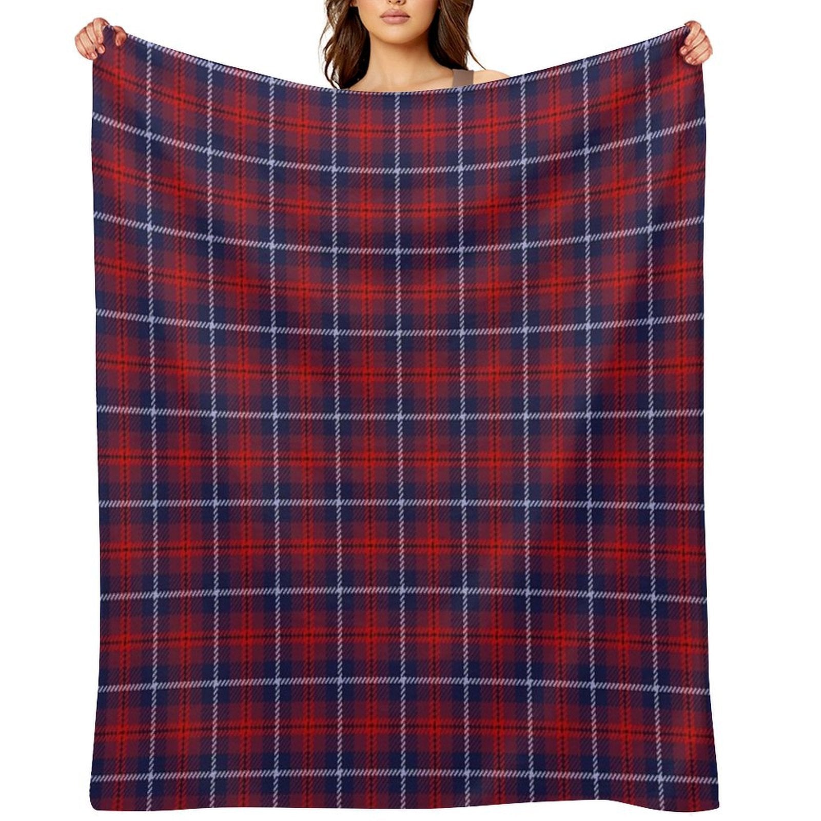 Trader Plaid - Evans Plush Throw Blanket