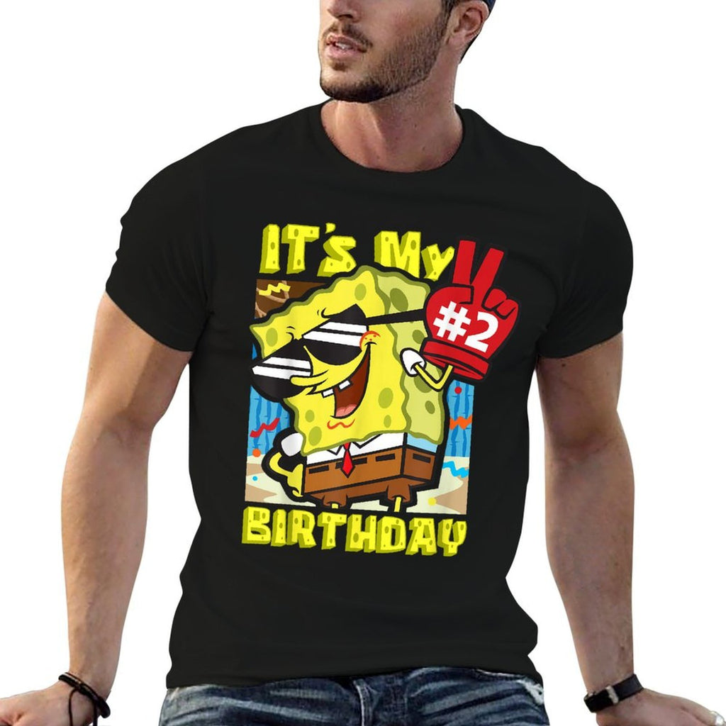 Mademark X SpongeBob SquarePants - SpongeBob 2nd Birthday It’s My Second Birthday Gift Boy Girl  Relaxed-fit T-Shirt