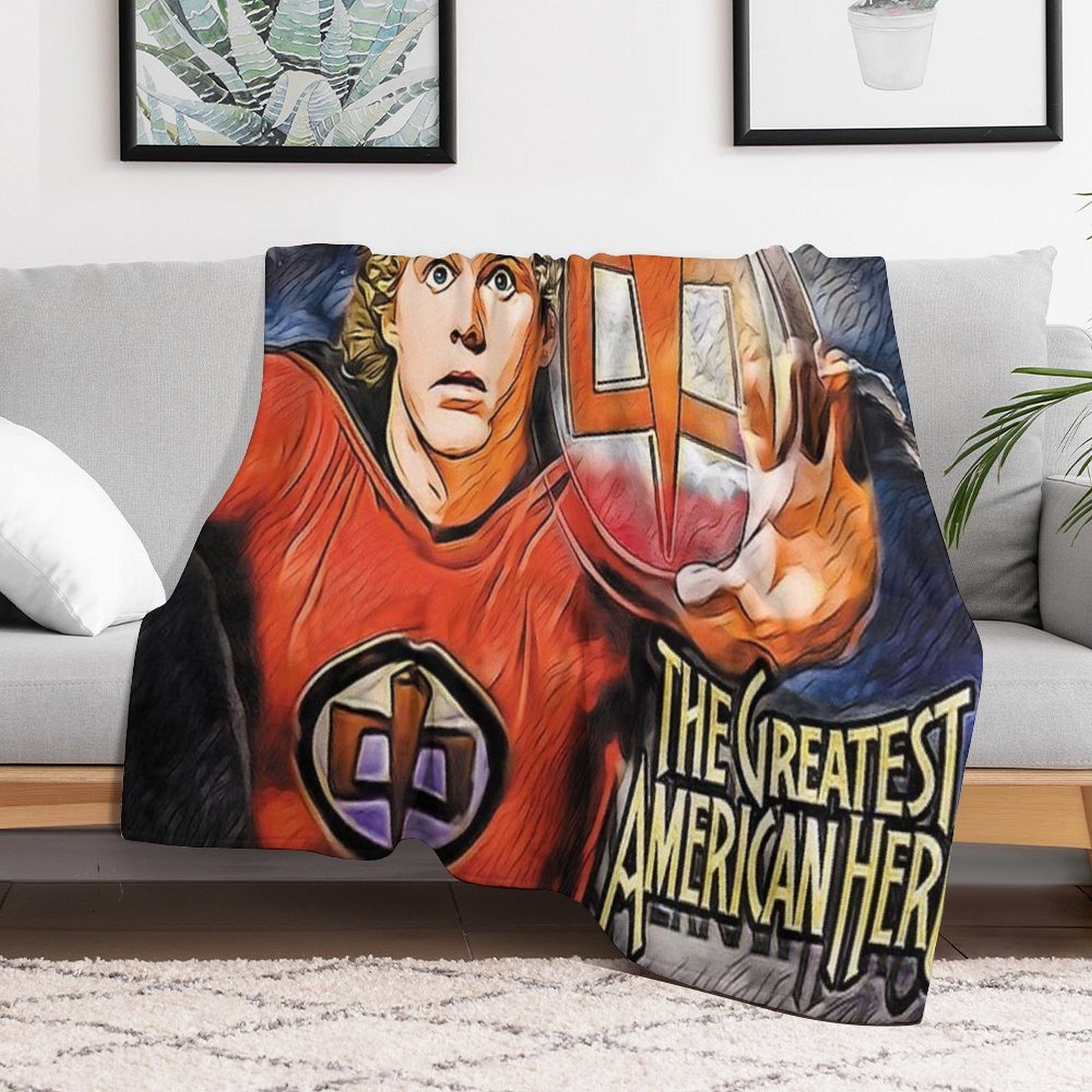 Ralph Hinkley - The Greatest American Hero Velvety-soft Throw Blanket