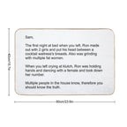 The Note  Eco-Friendly Bath Mat