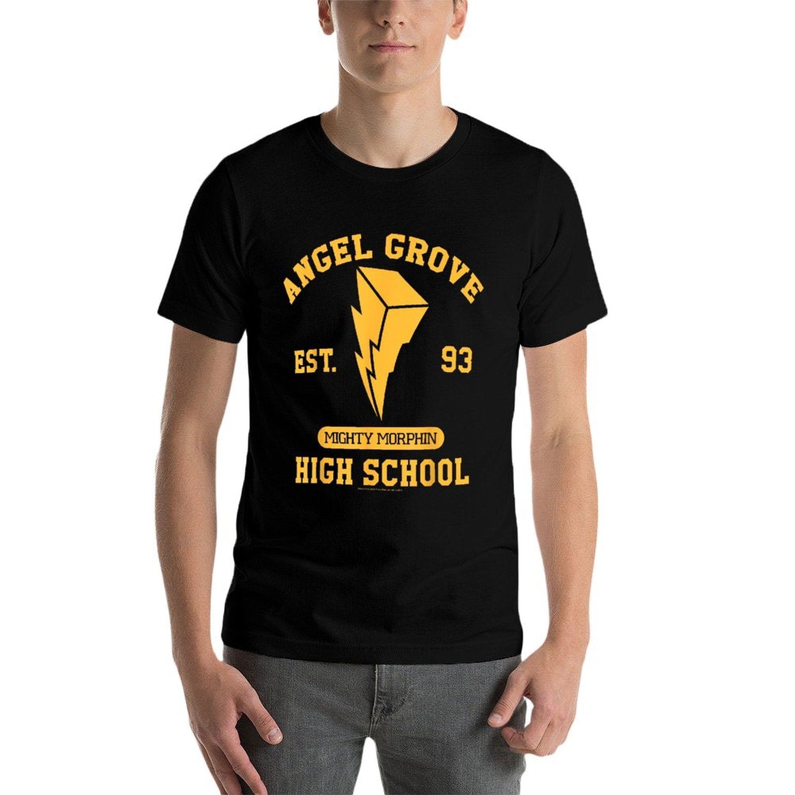 Power Rangers Angel Grove High School Gold Collegiate  Moisture-wicking T-Shirt