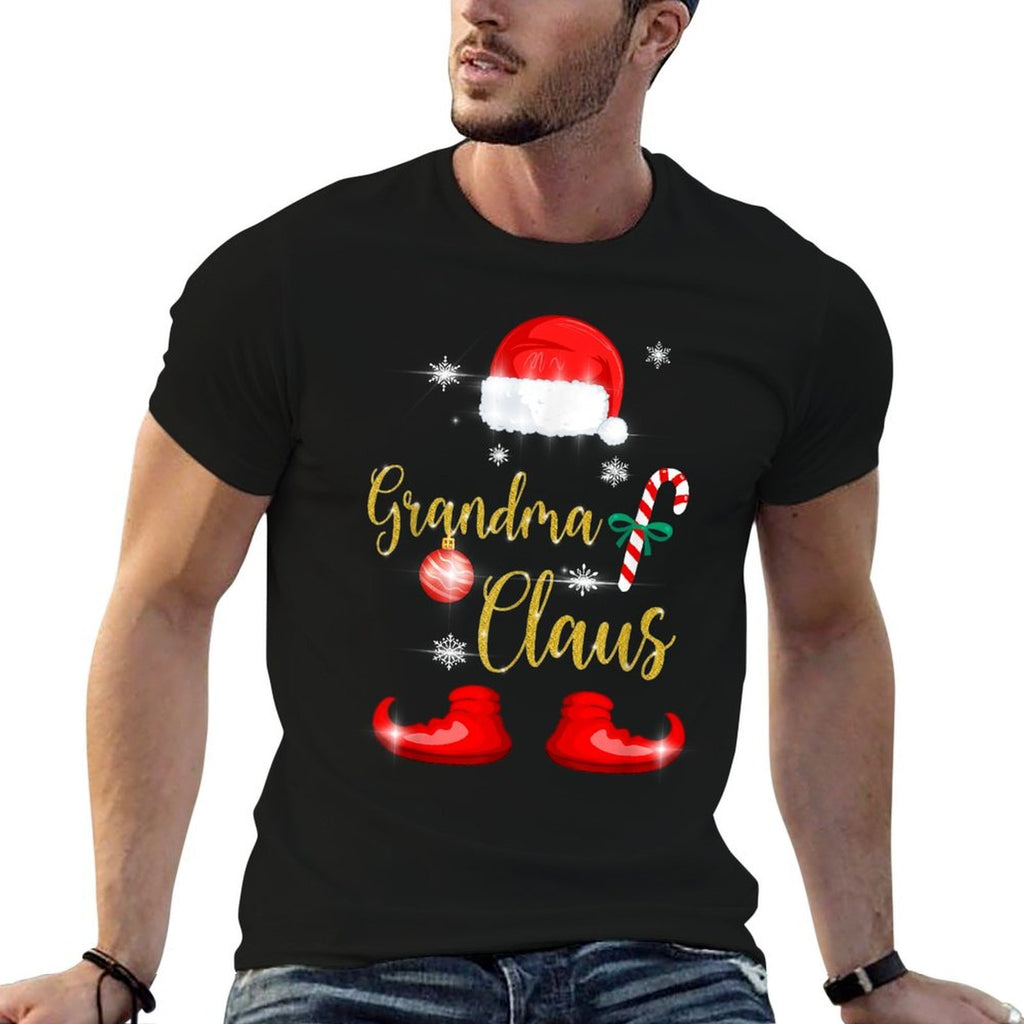 Grandma Santa Claus Funny Family Christmas Pjs for Granny  Versatile T-Shirt