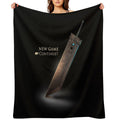 Cloud Strife Sword  Final Fantasy VII New Game  Sephiroth  Retro Gamer Multi-functional Throw Blanket