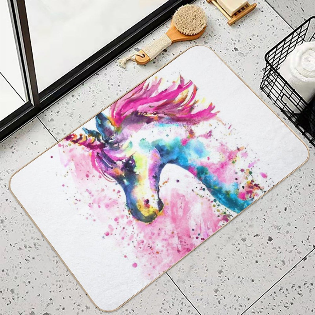 Pink Unicorn  Anti-Trip Bath Mat