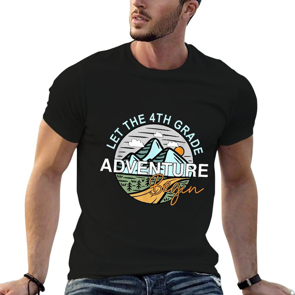 Let The 4th Grade Adventure Begin Back To School Funny  Classic T-Shirt