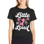 Cheerleading Little And Loud Cheerleader Gift Team Squad  Relaxed-fit T-Shirt