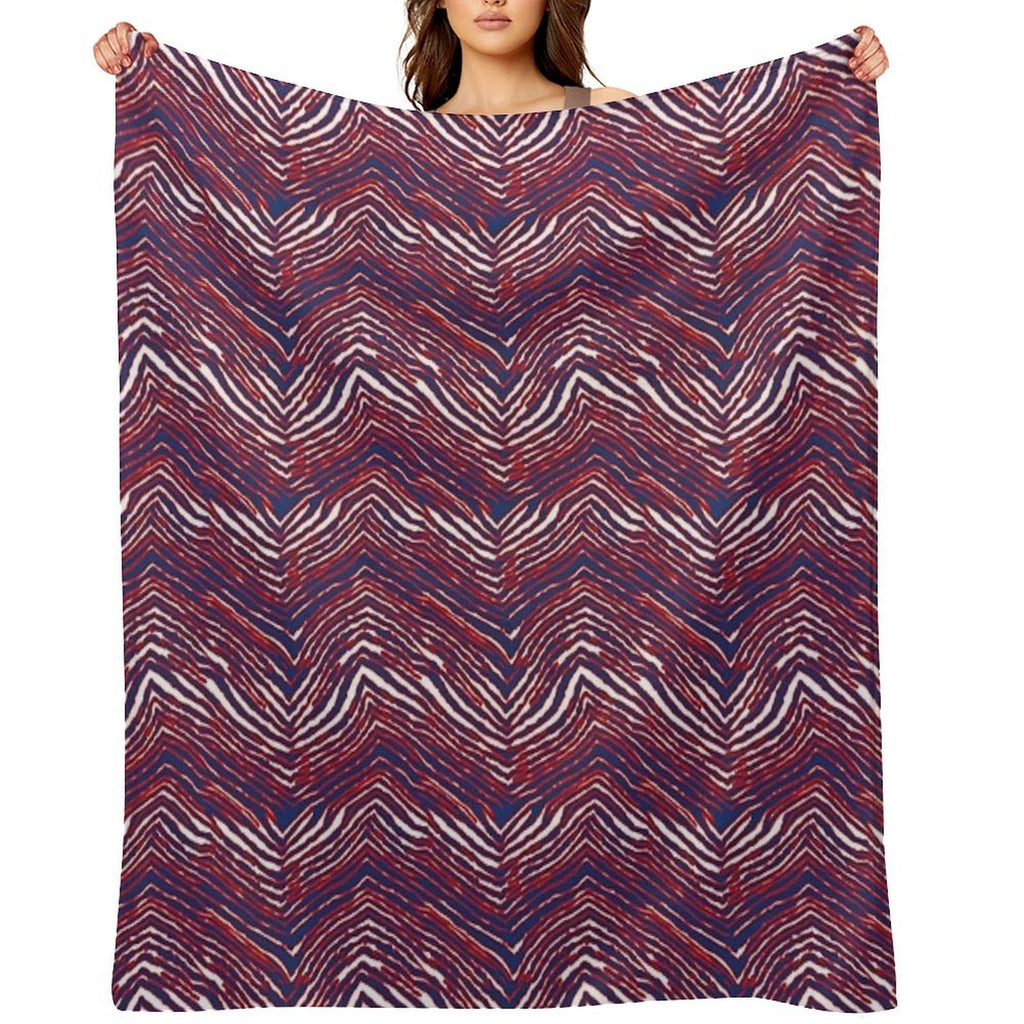 Buffalo ZigZag Pattern Gift-ready Throw Blanket