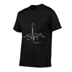 ECG  EKG Heartbeat  Summer-ready Fabric T-Shirt