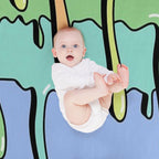 Slime Rainbow Kawaii Aesthetic Drippy Pattern Multi-functional Throw Blanket