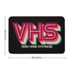 VHS Video Home System - Retro 1980's Video  Fade-Resistant Bath Mat