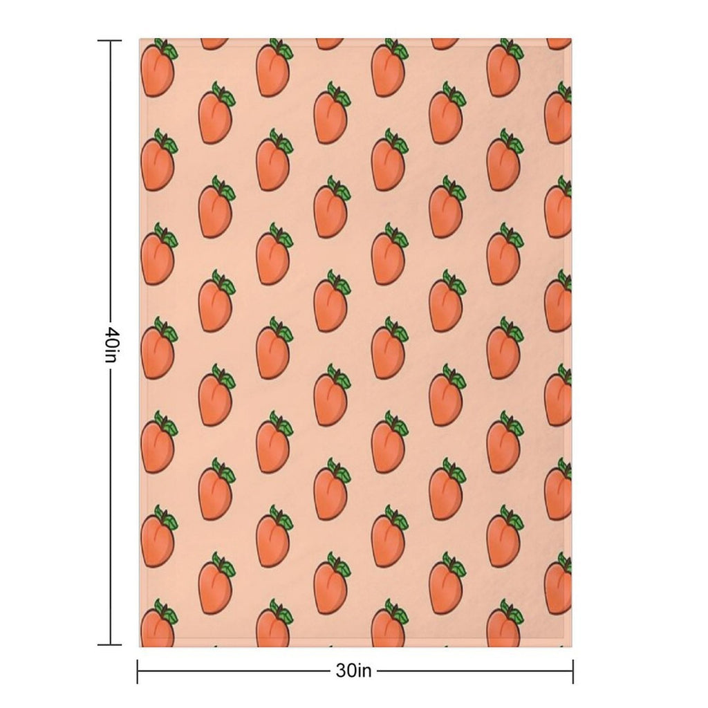 Cute Peach Multi-functional Throw Blanket