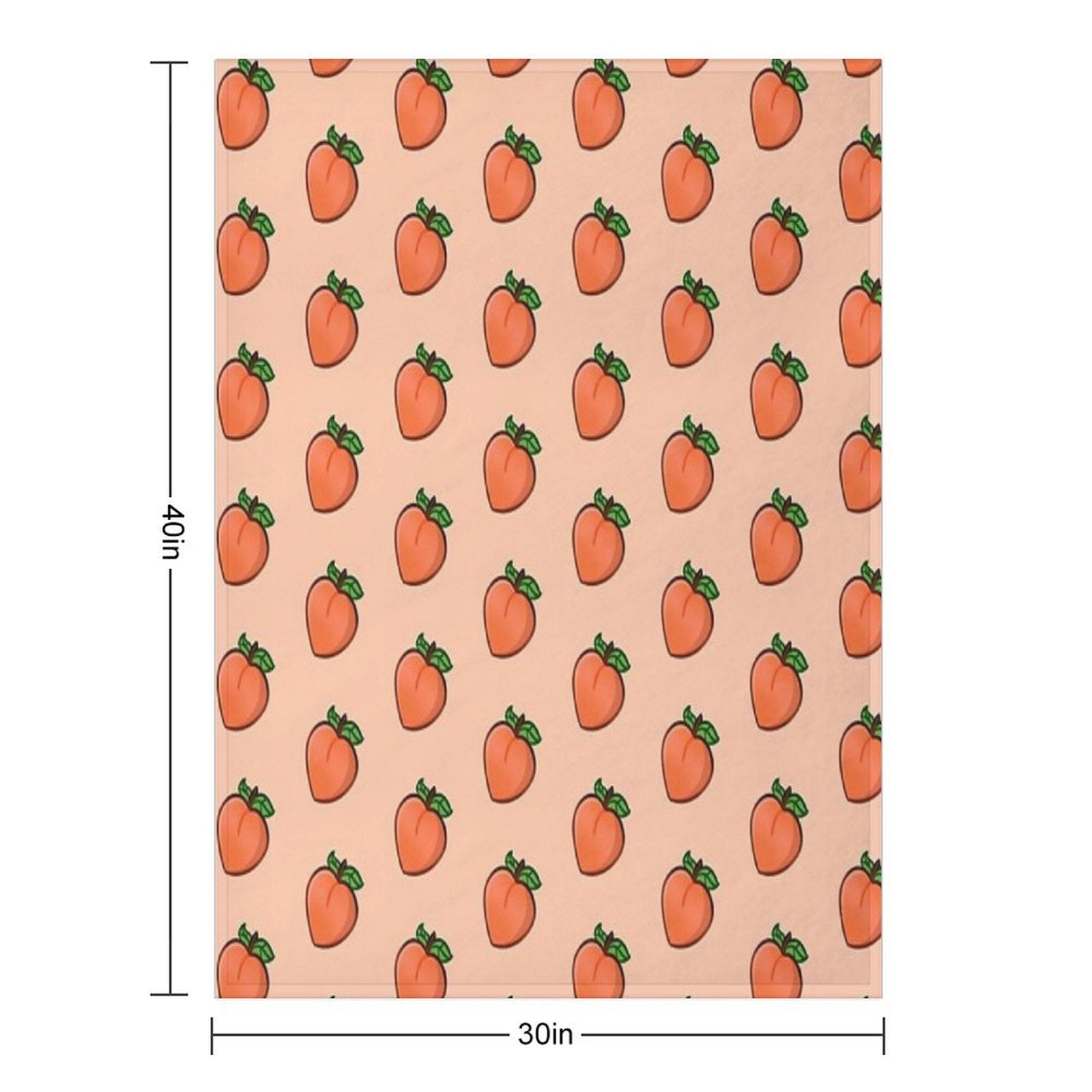 Cute Peach Multi-functional Throw Blanket